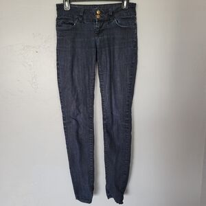 Piper's Closet 3 Dark Wash Black Denim Jeans Two Button Fly
